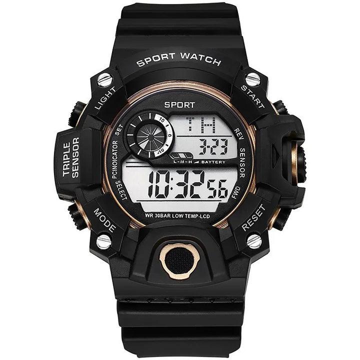 RUBBER Sports Electronic Wristwatch
