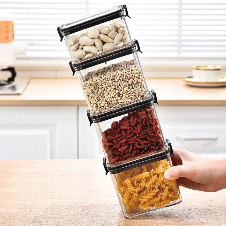 Sealed Jars Kitchen Grain Storage Organizer Large