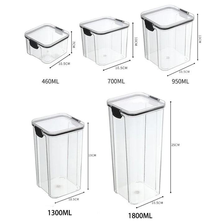 Sealed Jars Kitchen Grain Storage Organizer Large