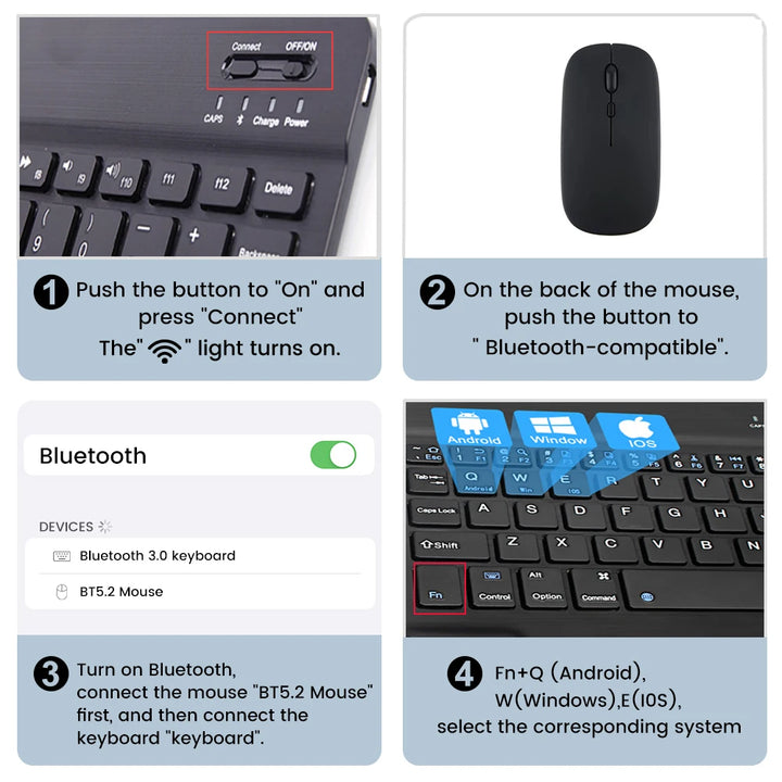 EMTRA Wireless Bluetooth mini keyboard