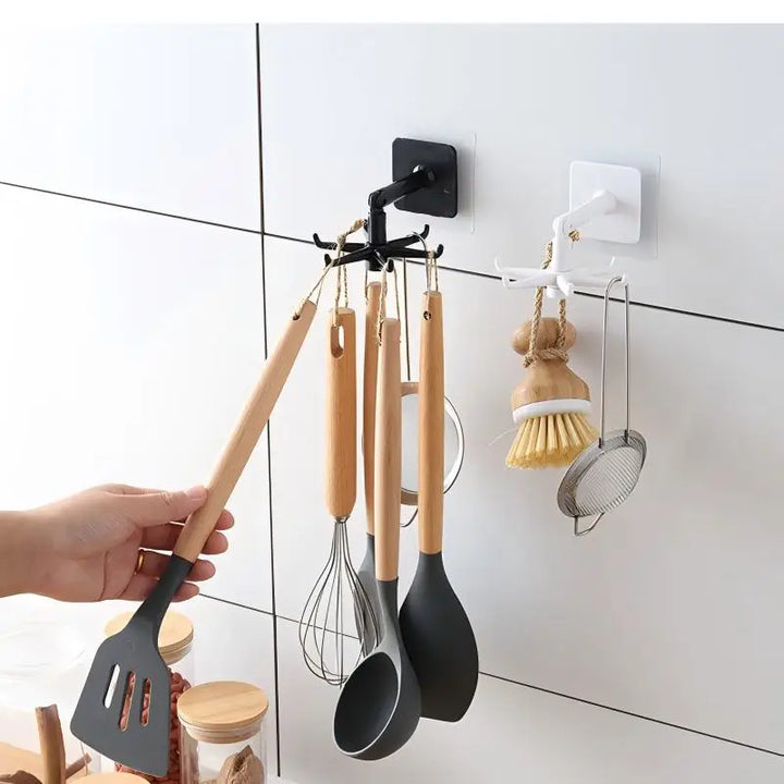 Kitchen Organizer Swivel Hooks