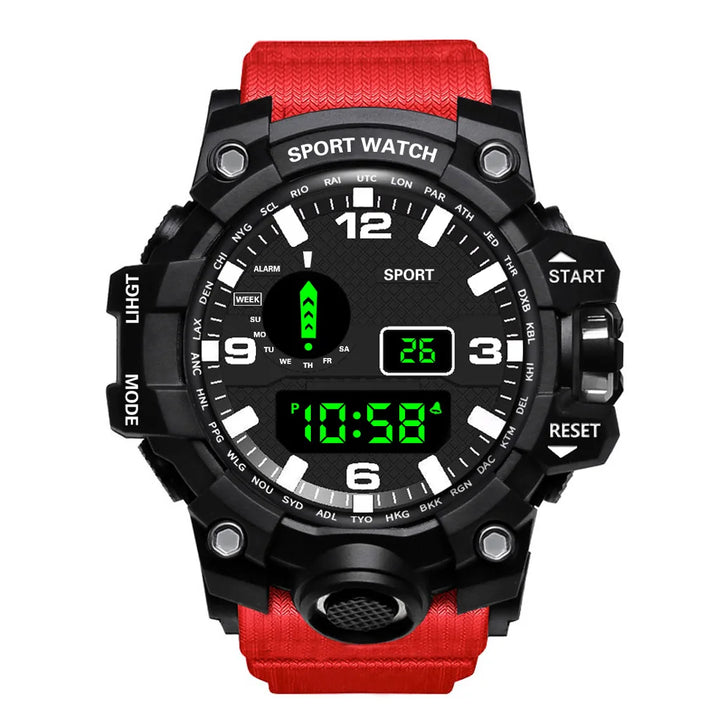 RUBBER Sports Electronic Wristwatch