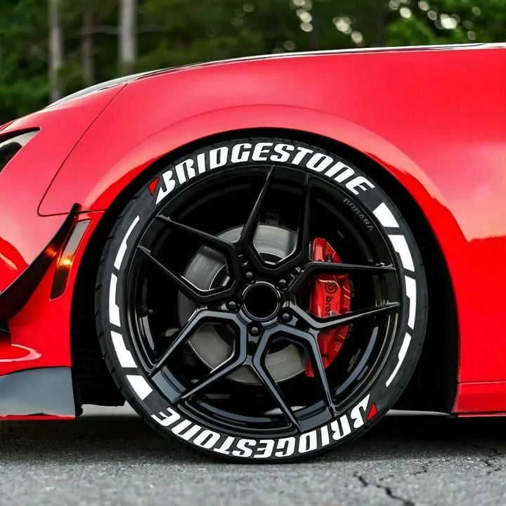 Tire Lettering Sticker Permanent  15-24