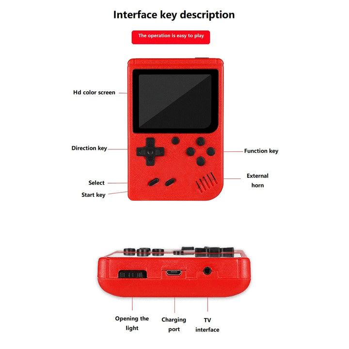 Red Retro Classic Games