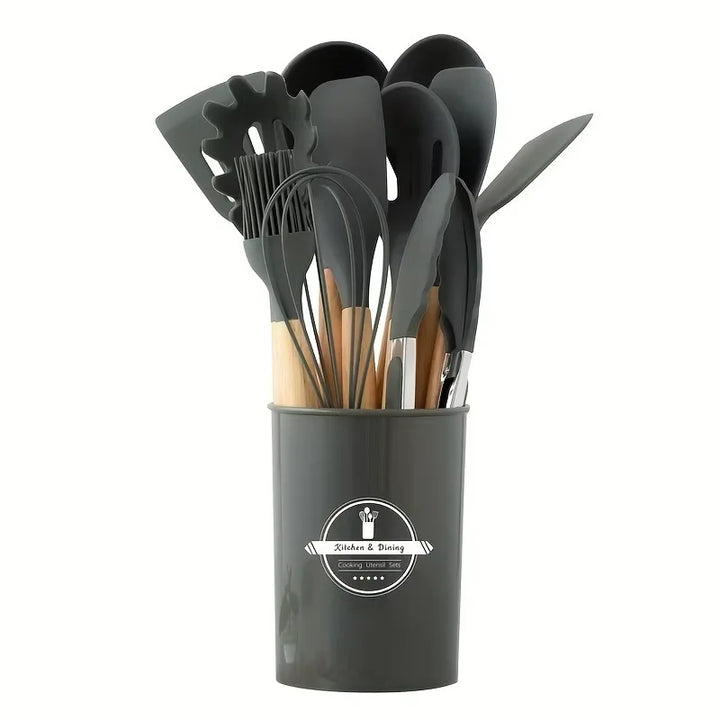 12Pcs Silicone Cooking Utensils