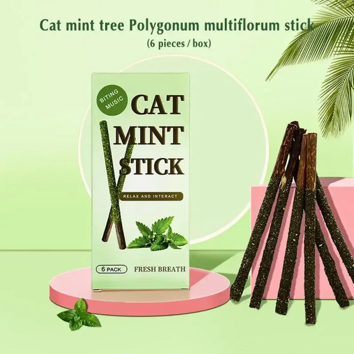 6pcs Natural Matatabi Cat Stick Mint