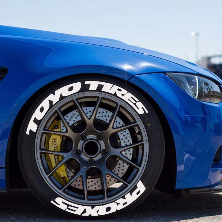 Permanent Tire Lettering Sticker TOYO TIRES PROXES 3D