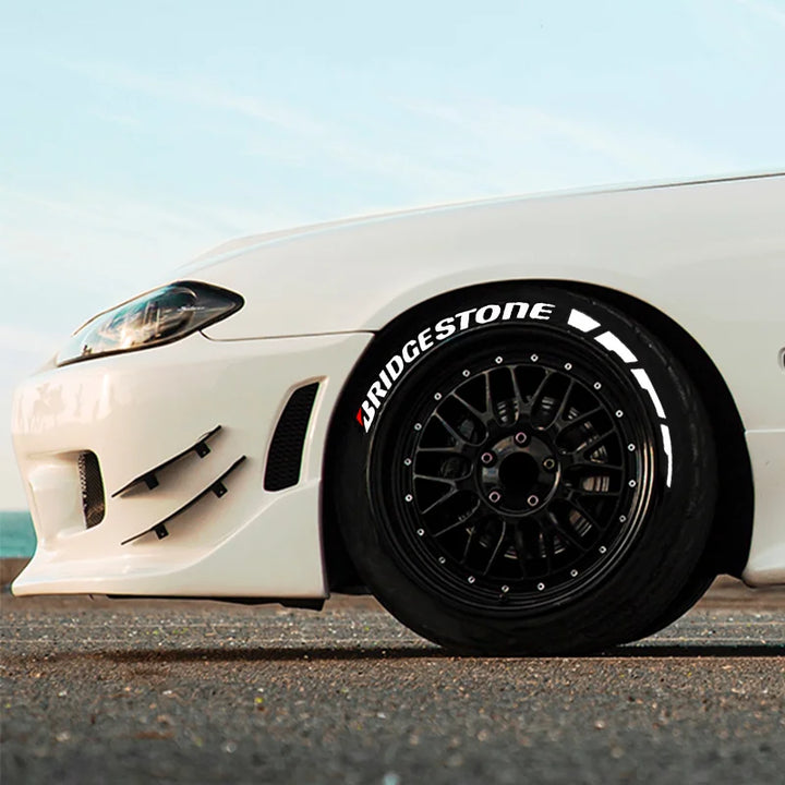 Tire Lettering Sticker Permanent  15-24