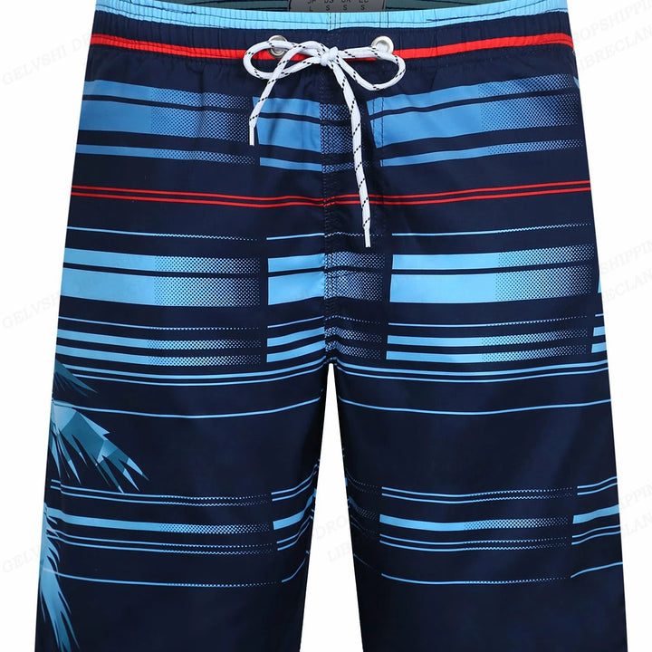 Striped board shorts