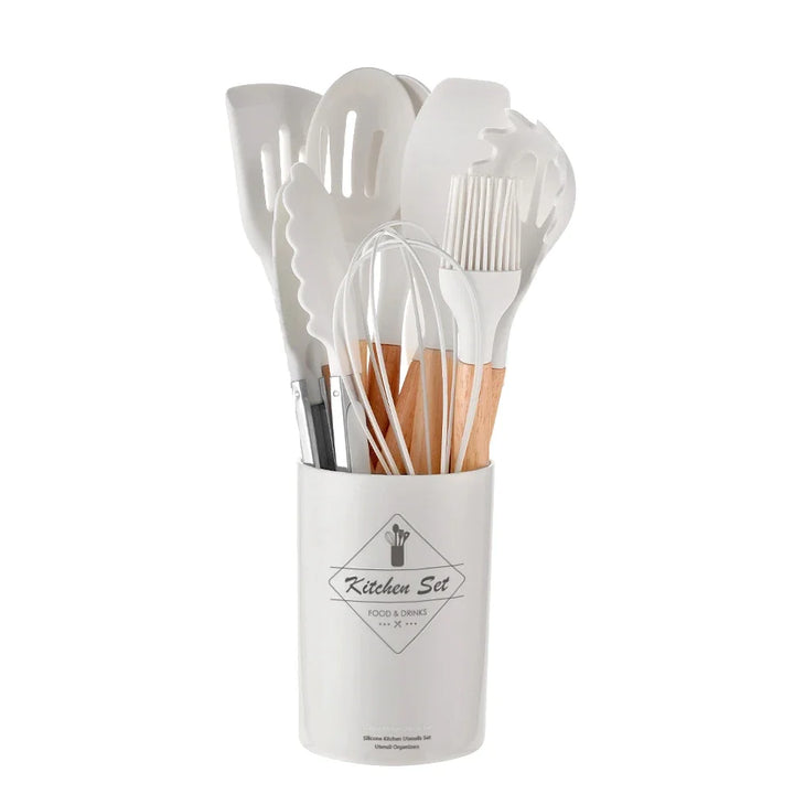 12Pcs Silicone Cooking Utensils