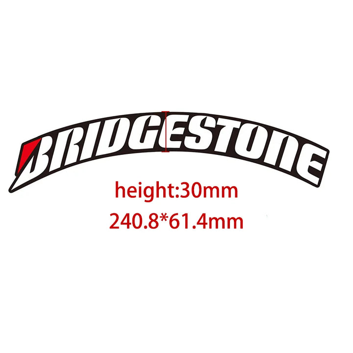 Tire Lettering Sticker Permanent  15-24