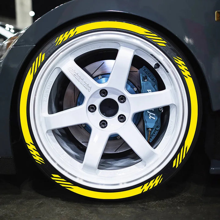 3D Car Tires & Rim Stickers