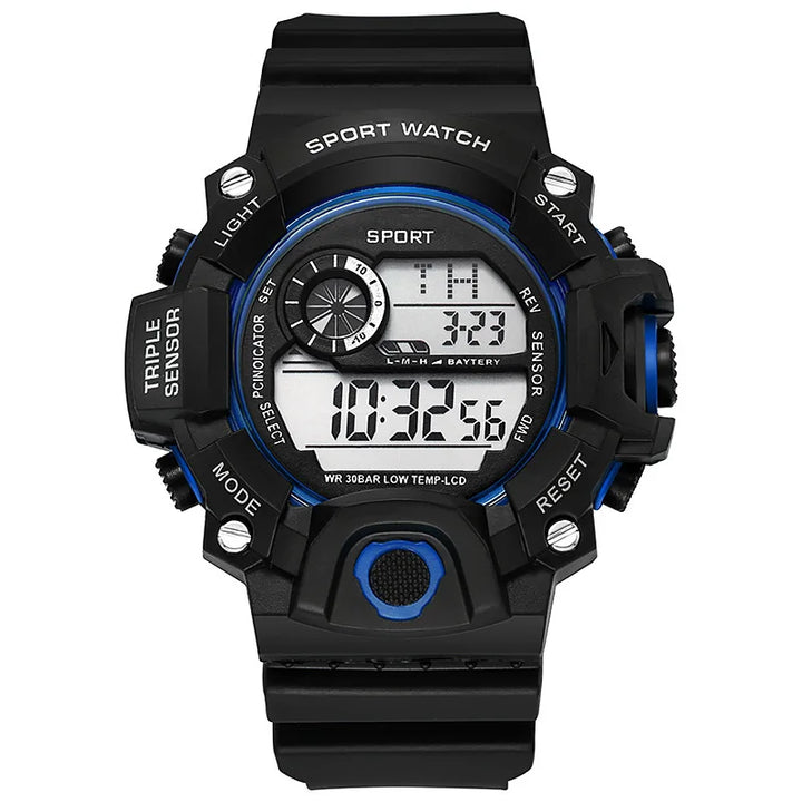 RUBBER Sports Electronic Wristwatch
