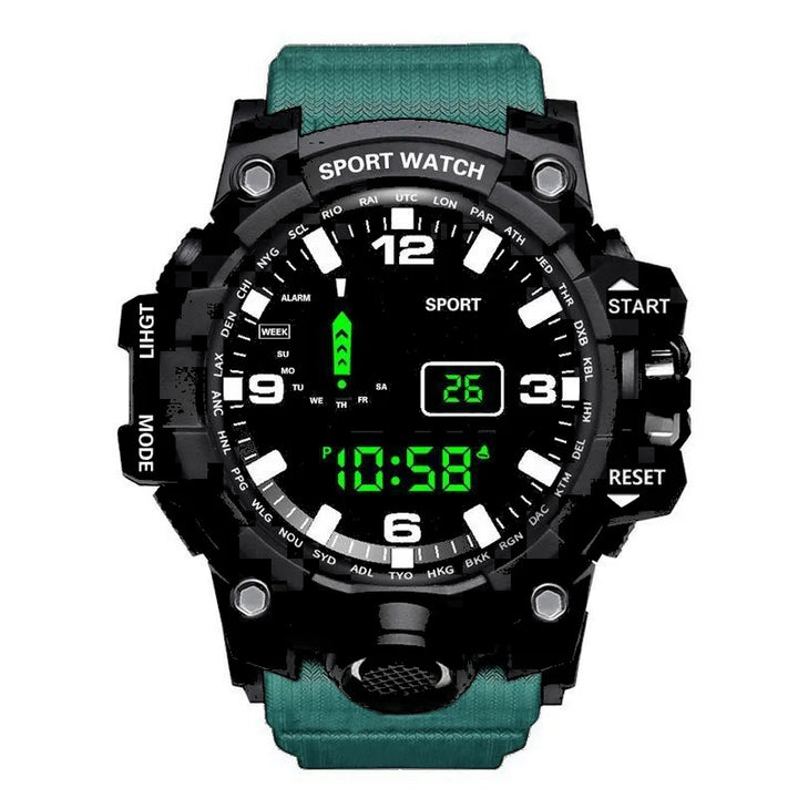 RUBBER Sports Electronic Wristwatch