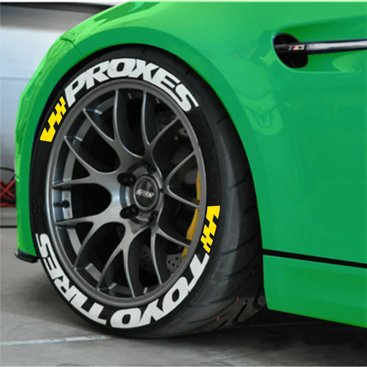 Permanent Tire Lettering Sticker TOYO TIRES PROXES 3D