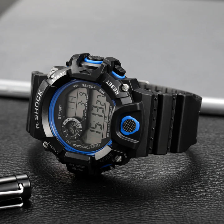 RUBBER Sports Electronic Wristwatch