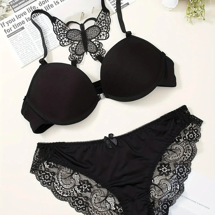 1 Piece Lace Stitching Bra