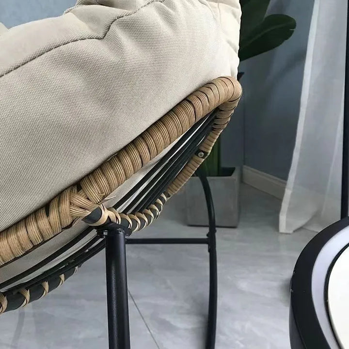 X&D Human Bird Nest Rattan Weaving Rocking Chair