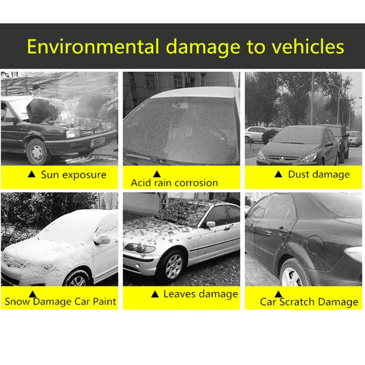 Car Cover Full Exterior Black Auto Cover Sunshade