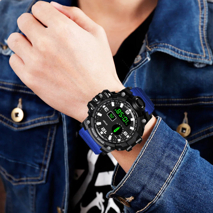 RUBBER Sports Electronic Wristwatch