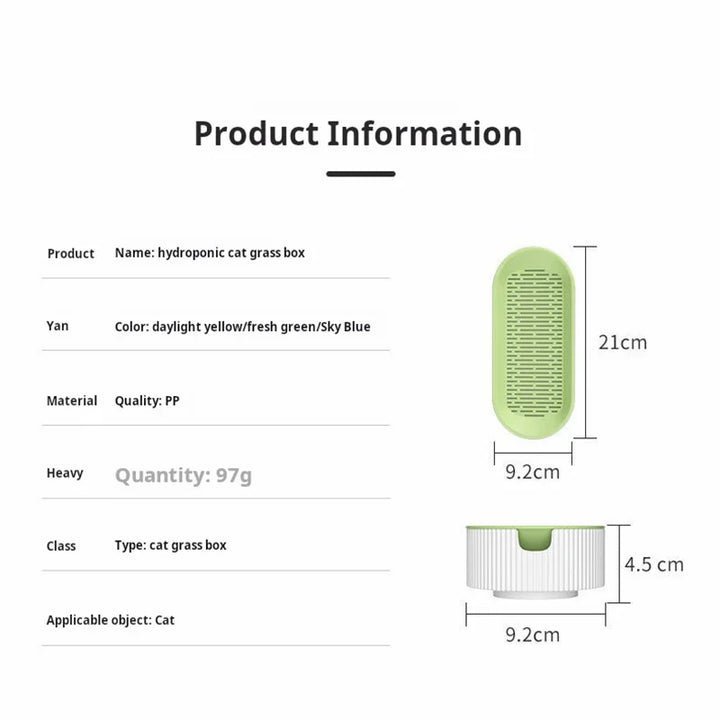 Hydroponic Cat Grass Box Cat