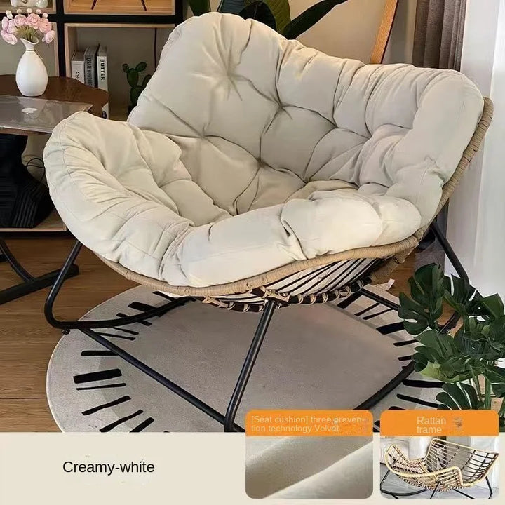 X&D Human Bird Nest Rattan Weaving Rocking Chair