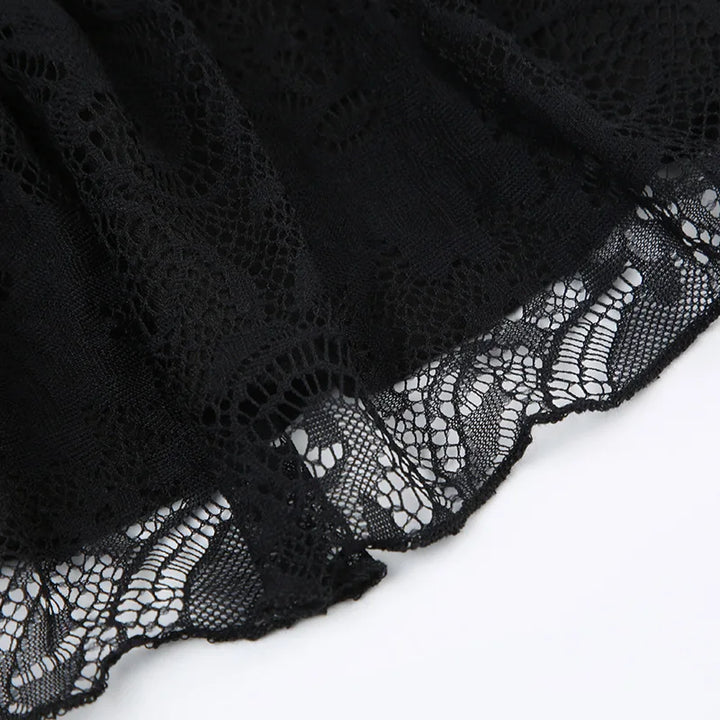 Goth Y2K Black Lace