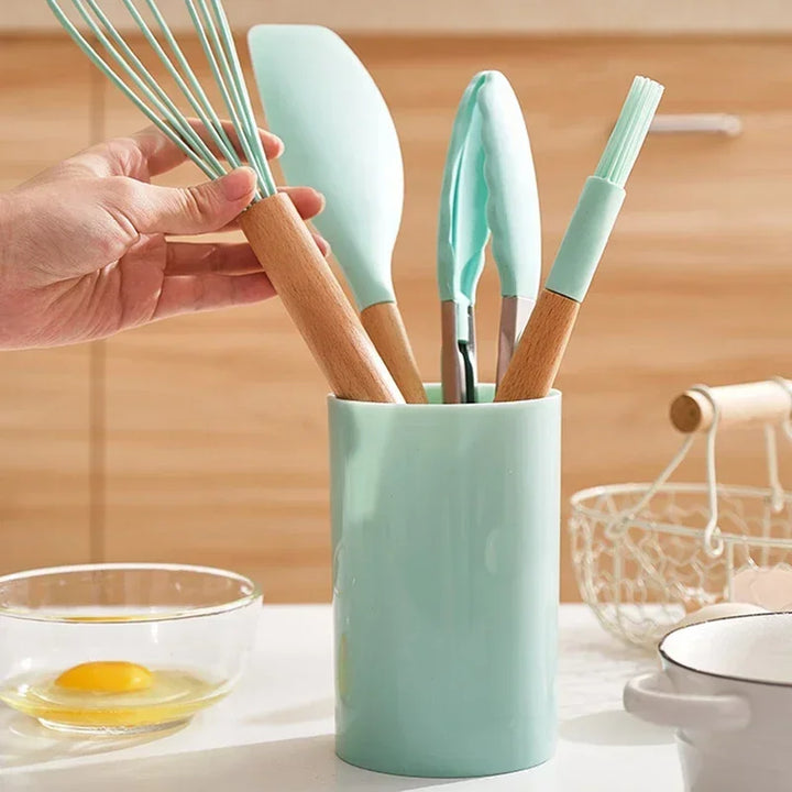 12Pcs Silicone Cooking Utensils