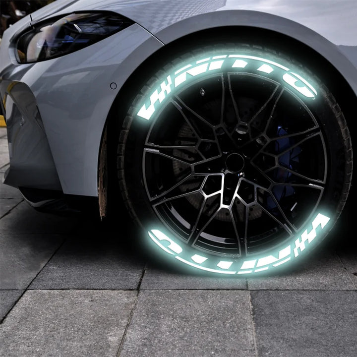 rubber tire letter stickers waterproof