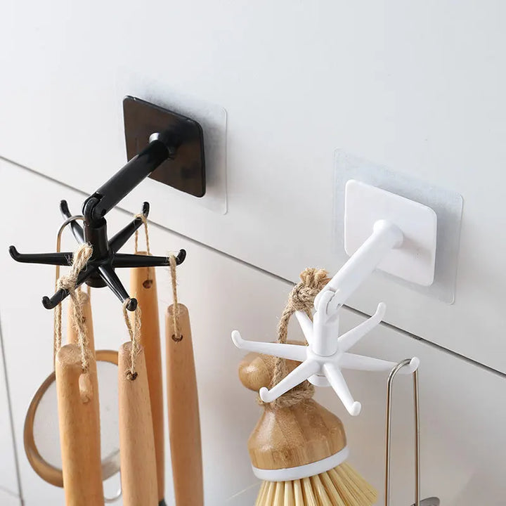 Kitchen Organizer Swivel Hooks