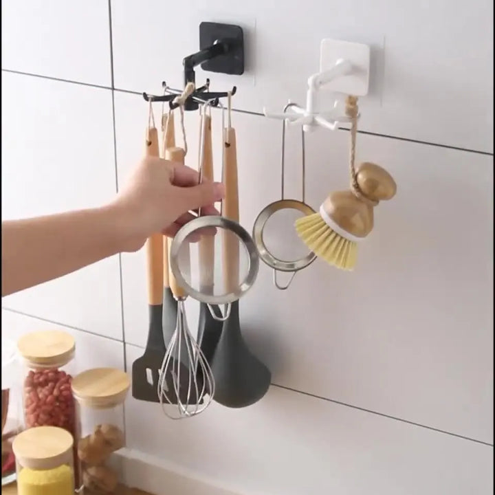Kitchen Organizer Swivel Hooks