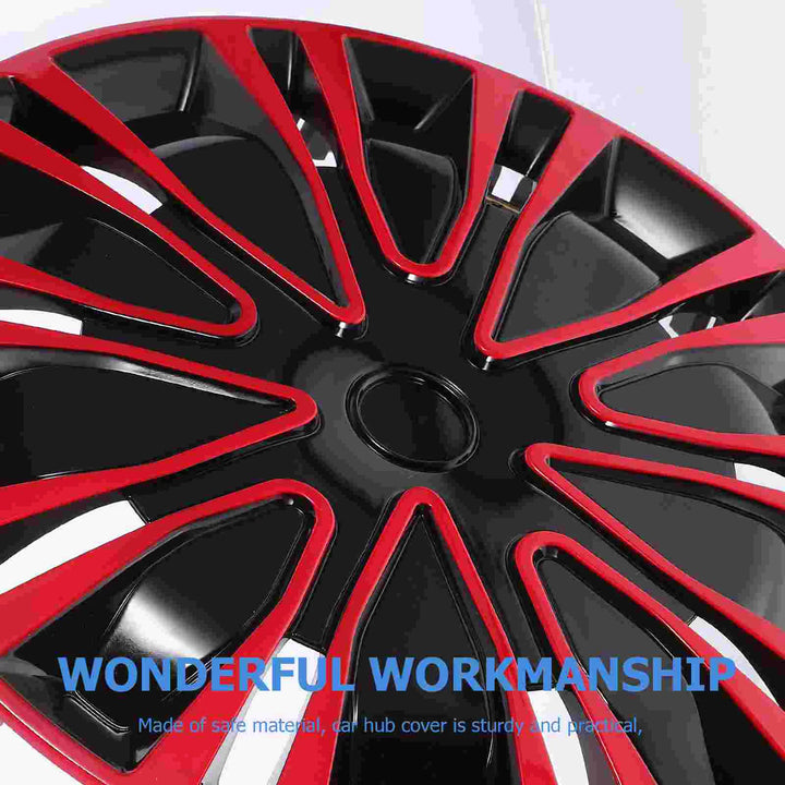 15 Inch Red Black Wheel Covers