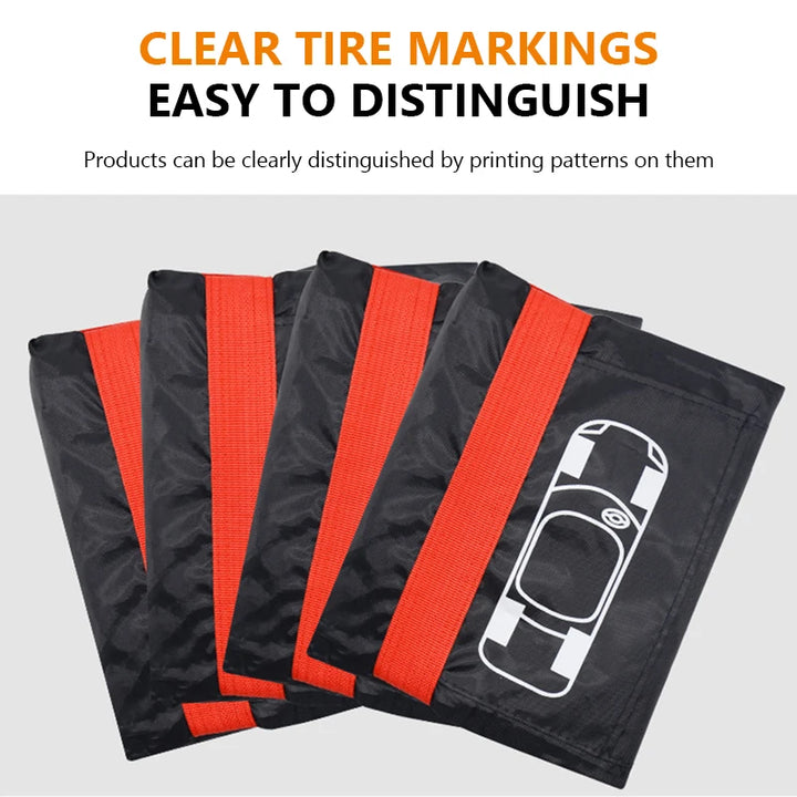 SEAMETAL 1pc Universal Car Spare Tire Covers Case Auto Wheel Tires Storage Bags Oxford Cloth Dust-proof Protector Car Accessorie