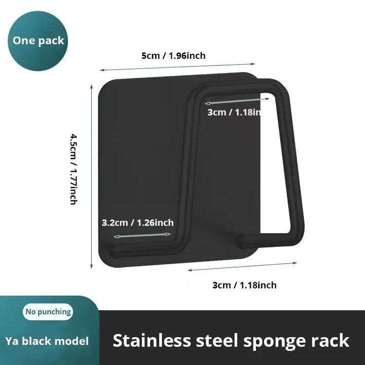 1pc Stainless Steel Sink Sponge Rack