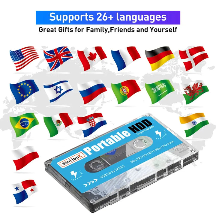 KINHANK  500G Gaming HDD 100000 Video Games