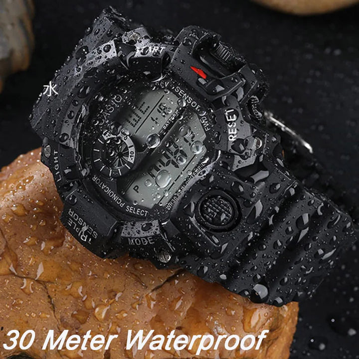 RUBBER Sports Electronic Wristwatch
