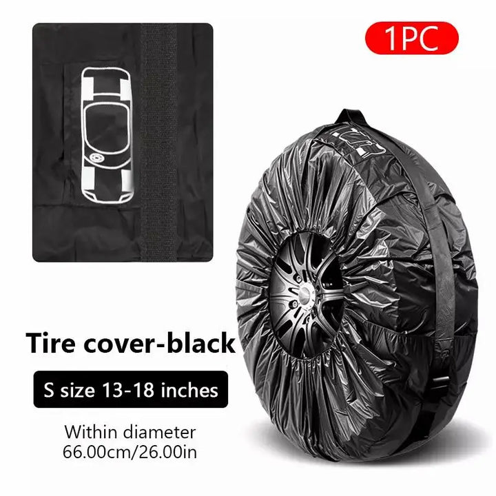 SEAMETAL 1pc Universal Car Spare Tire Covers Case Auto Wheel Tires Storage Bags Oxford Cloth Dust-proof Protector Car Accessorie