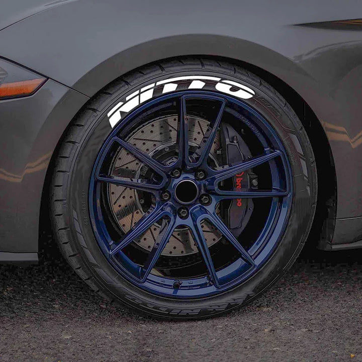 rubber tire letter stickers waterproof