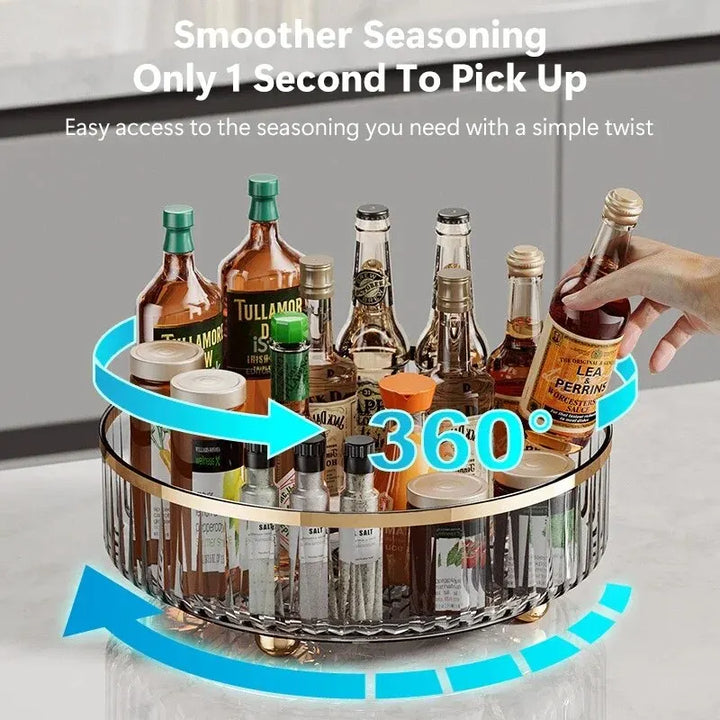 Rotating Tray Spice Rack Pantry