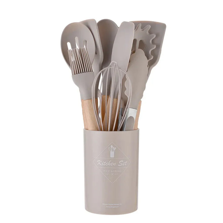 12Pcs Silicone Cooking Utensils