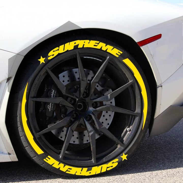 Tire Letter Stickers 3D Stereo Car Wheel