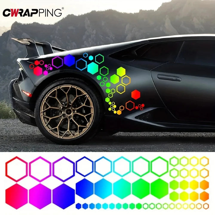 Car Honeycomb Vinyl Decals