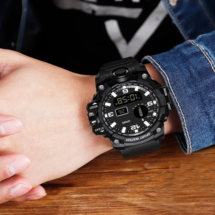 RUBBER Sports Electronic Wristwatch