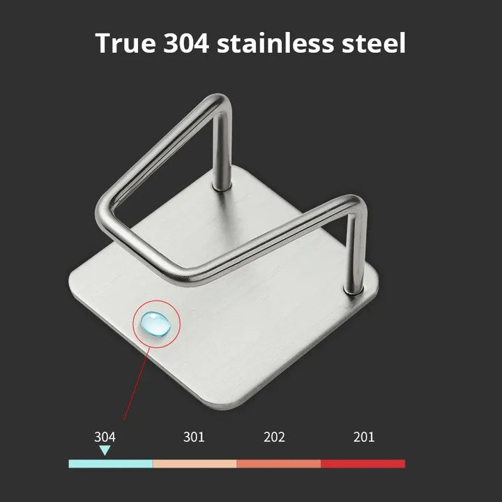 1pc Stainless Steel Sink Sponge Rack