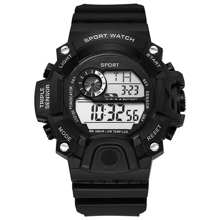 RUBBER Sports Electronic Wristwatch