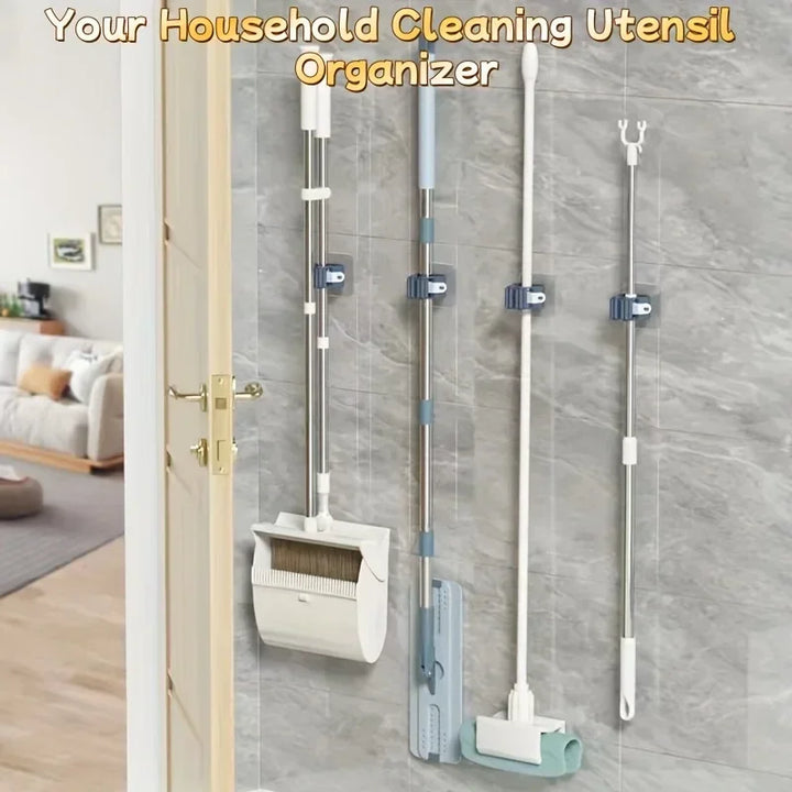 Mop Holder Self-adhesive Broom Stand