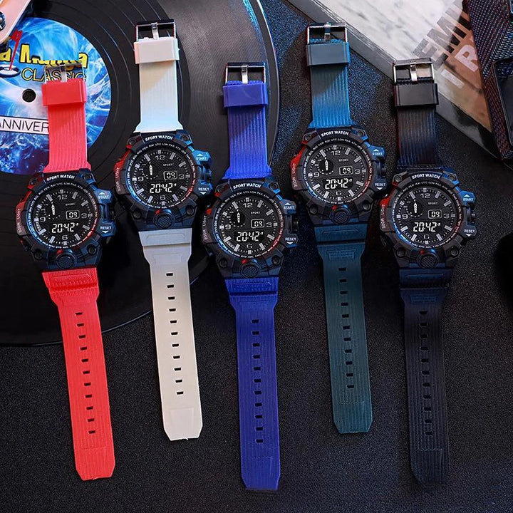 RUBBER Sports Electronic Wristwatch