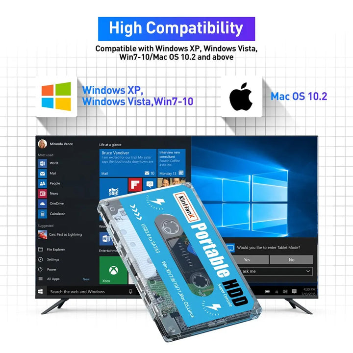 KINHANK  500G Gaming HDD 100000 Video Games