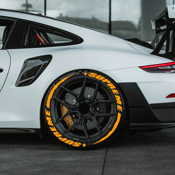 Tire Letter Stickers 3D Stereo Car Wheel