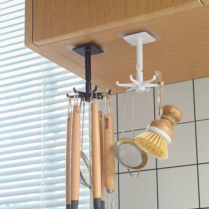 Kitchen Organizer Swivel Hooks